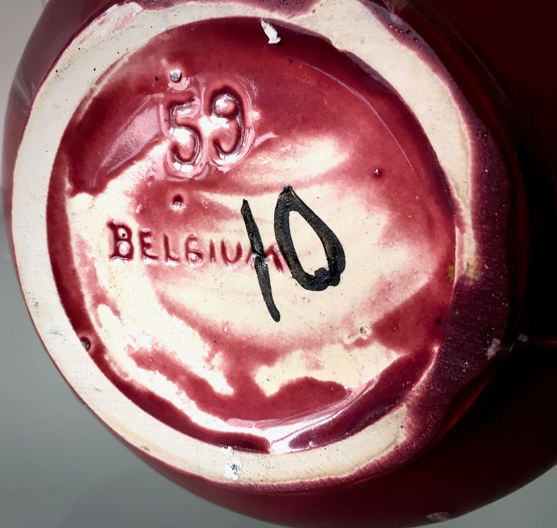 Faiencerie de Thulin -  polychrome art nouveau vaas met druipglazuur - gemerkt kopen? Bied vanaf 1!