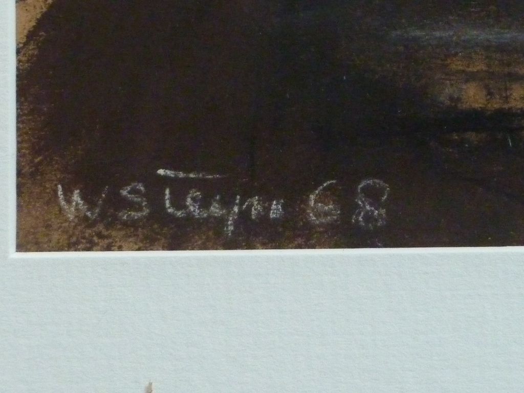 WIM STEIJN / Steyn Stilleven krijttekening 1968 kopen? Bied vanaf 50!