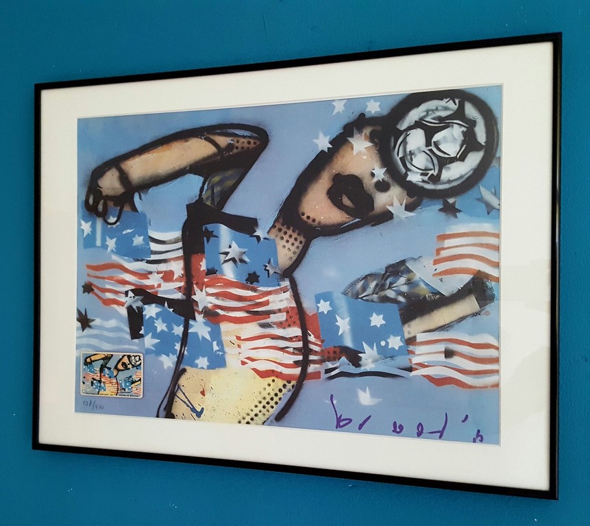 Herman Brood: zeefdruk, Football Fantasy verkocht voor € 271!