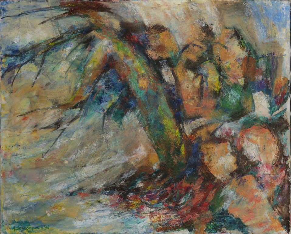 Ardie Setropawiro: Olieverf op doek, Z.T.  kopen? Bied vanaf 50!