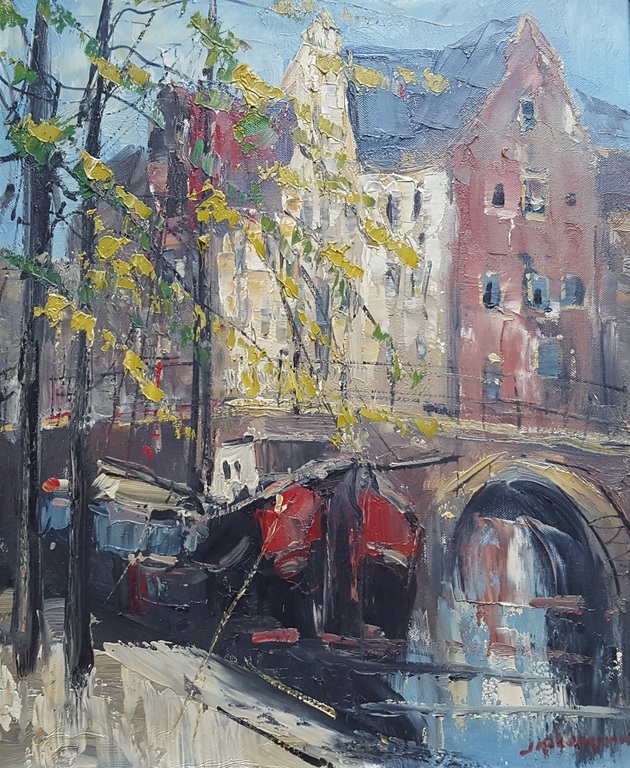 Jan Kelderman (1914-1990) - olieverf op doek (50x60), gesigneerd r.o.  kopen? Bied vanaf 59!