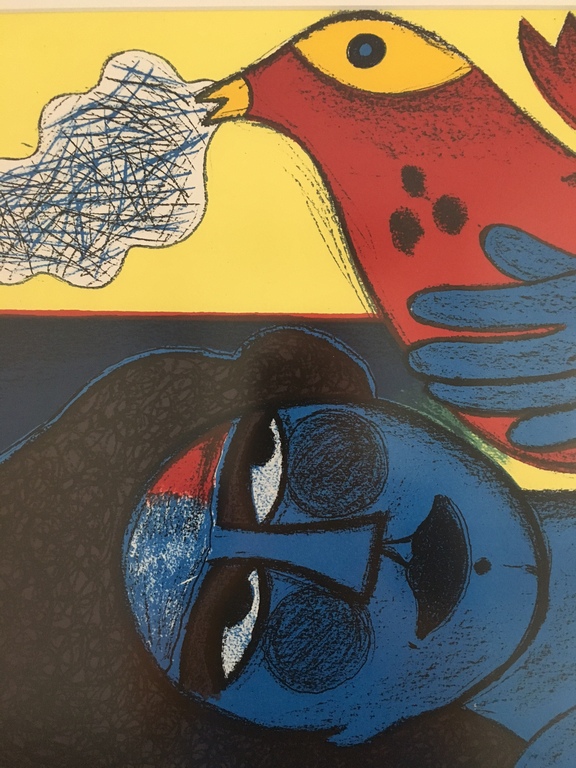 Corneille: Zeefdruk, L'oiseau attentif kopen? Bied vanaf 450!