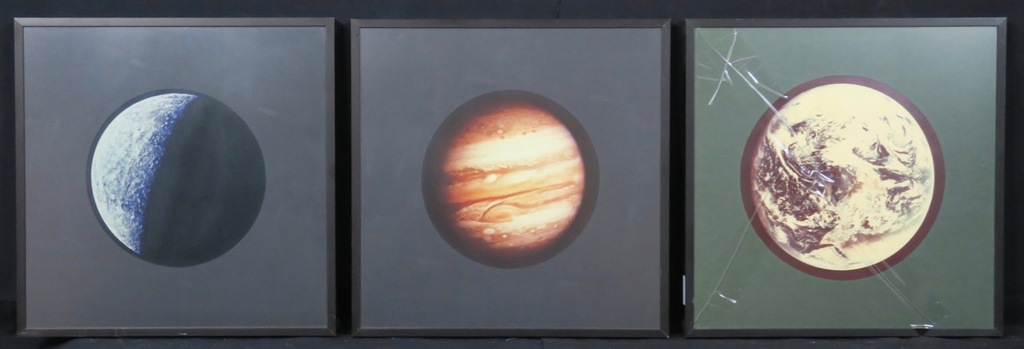 Onbekend ongesigneerd: Foto, Planeten - Ingelijst (Zesluik) kopen? Bied vanaf 1!