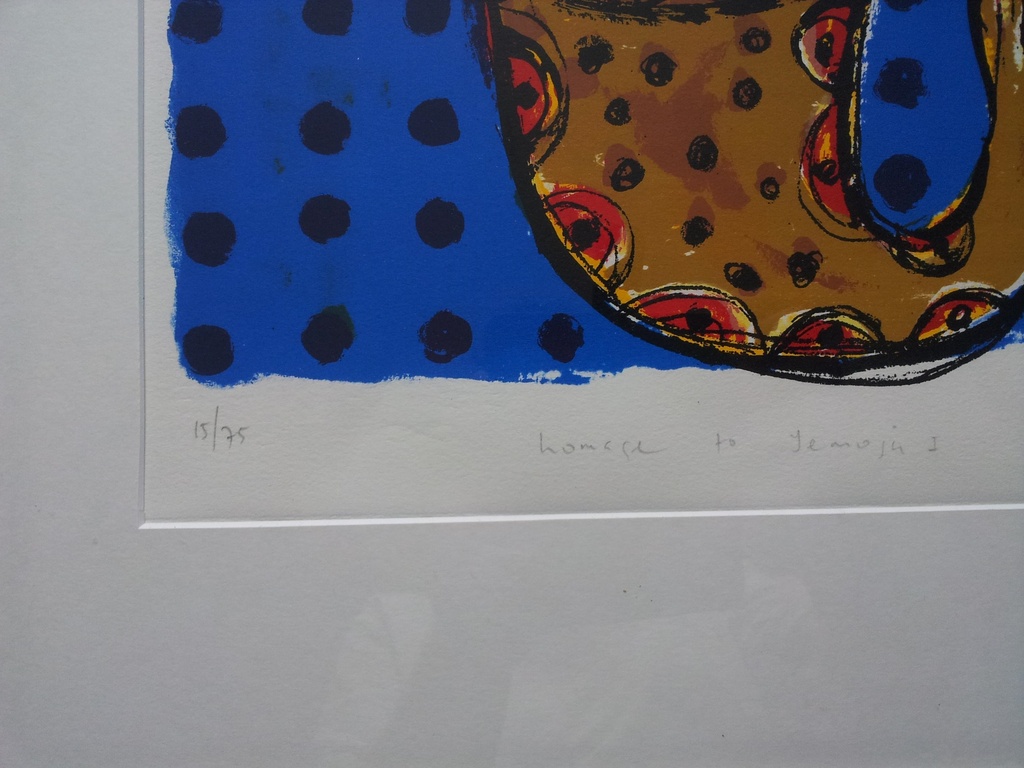 Toyin Loye 2 Gesigneerde Zeefdrukken Homage to Yemoja l en ll Ingelijst  kopen? Bied vanaf 1!