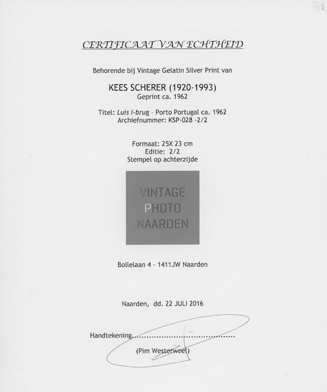Kees Scherer - vintage gelatine zilver print op barietpapier - Portugal kopen? Bied vanaf 50!