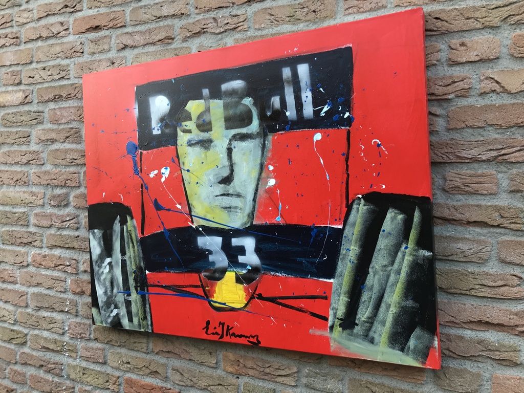 ERIC JAN KREMER ( Koopje ) Max Verstappen-3 D Doek-Gesigneerd ! kopen? Bied vanaf 149!