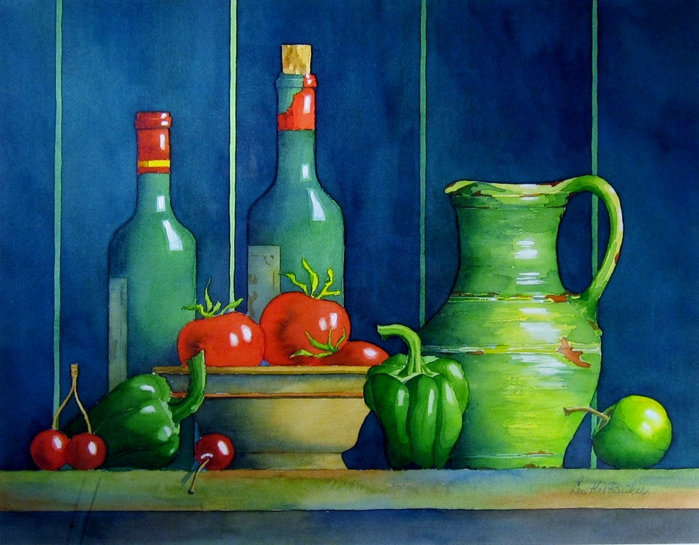 Leo Hartzuiker, Hilversum - aquarel stilleven - Keuken kopen? Bied vanaf 50!