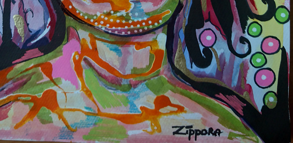 Zippora Meijer  Breathless  acryl en posca op aquarelpapier kopen? Bied vanaf 1!