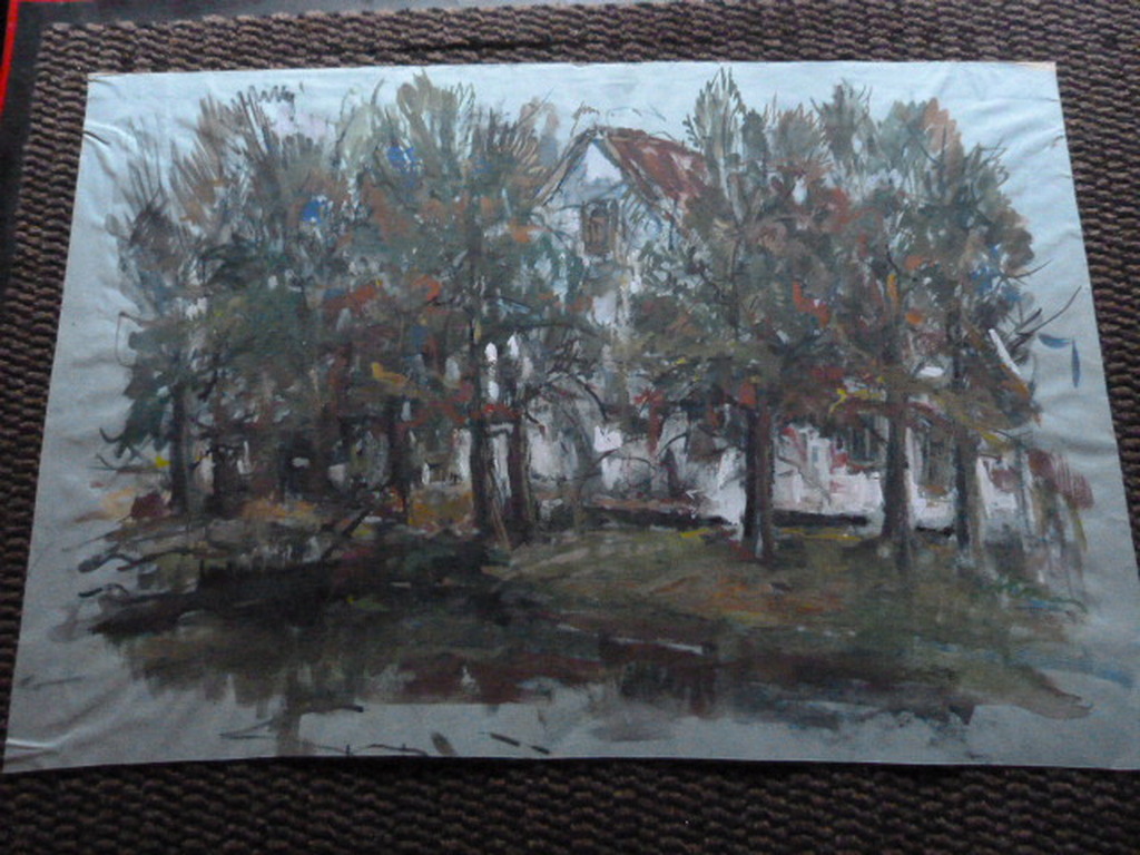 Jobst Heinrich Frese ( 1914 - 1986 ) - aquarel - boerderij. kopen? Bied vanaf 1!