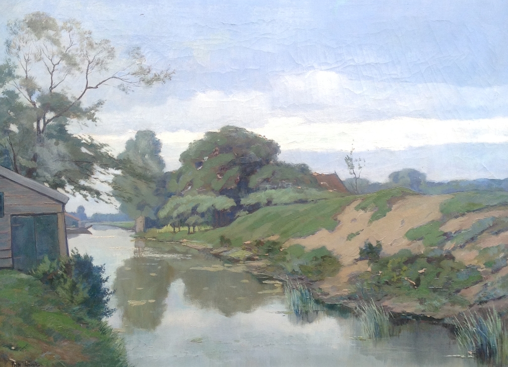 Frits Hubeek, rivier met landschap kopen? Bied vanaf 1!
