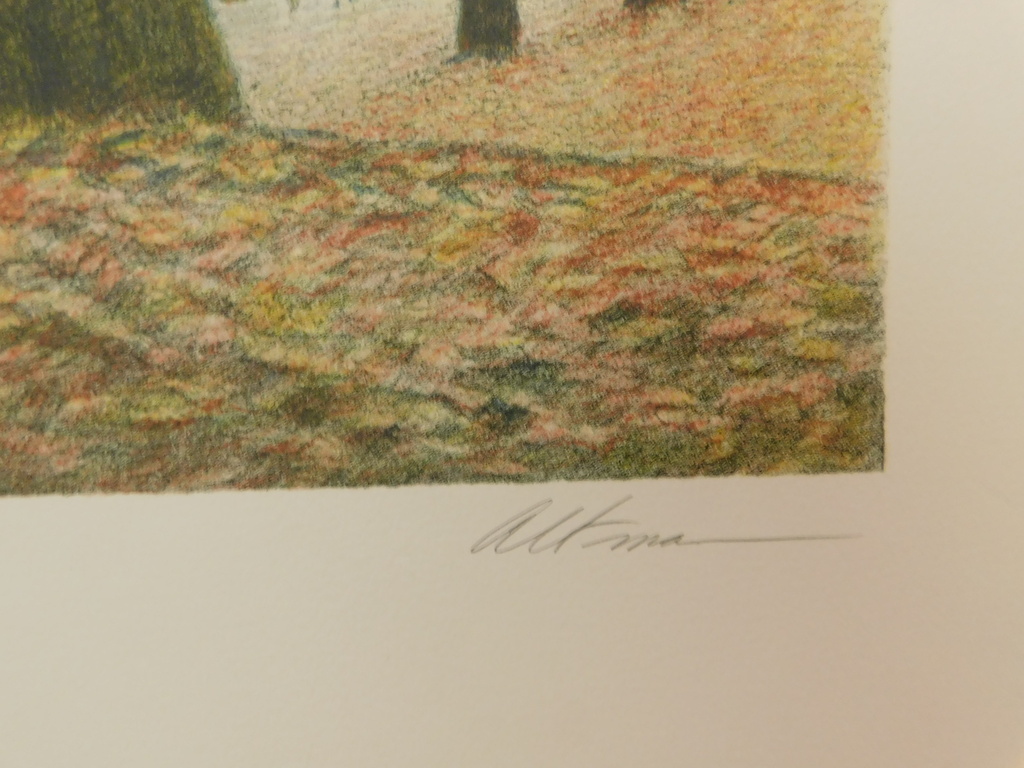 Harold Altman - kleurenlitho - Spring in the Park kopen? Bied vanaf 45!