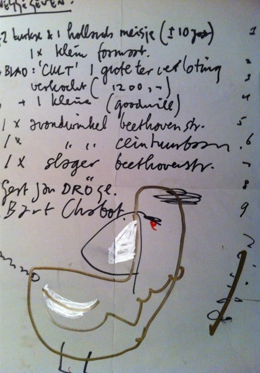 Originele tekening Herman Brood op papier kopen? Bied vanaf 75!
