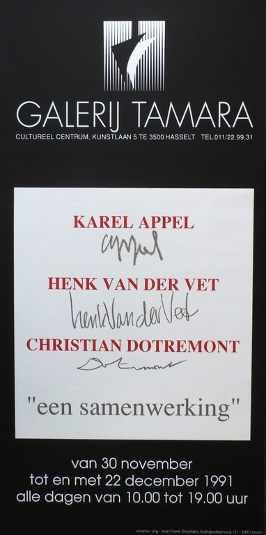 Karel Appel @ Christian Dotremont- tentoonstellingsaffiche - 1991 kopen? Bied vanaf 20!