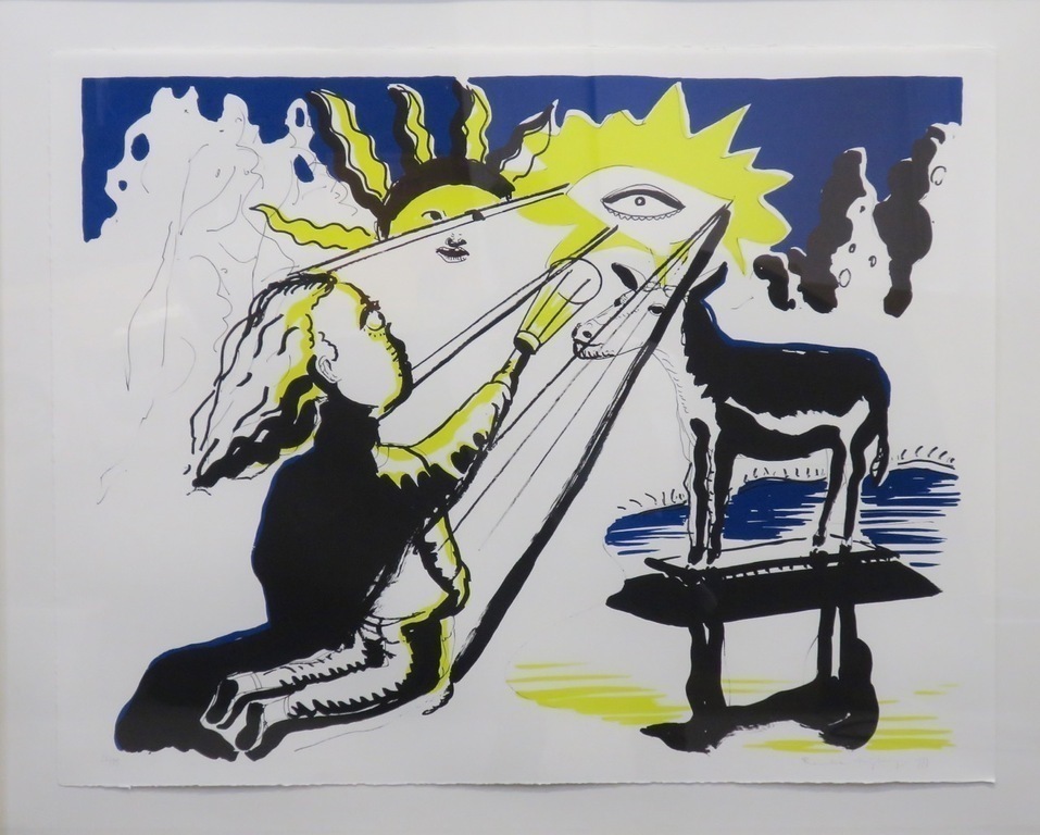 Rinke Nijburg: Litho, Hert van Hubertus - Ingelijst kopen? Bied vanaf 1!