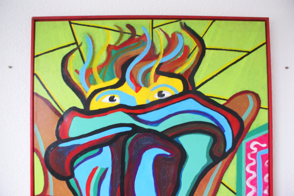 Eric Pool (Amsterdam, 1937-2012) acryl op doek, Groot doek  kopen? Bied vanaf 175!