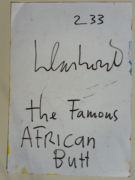 Peter Klashorst - The famous African butt - origineel op papier - gesigneerd kopen? Bied vanaf 1!