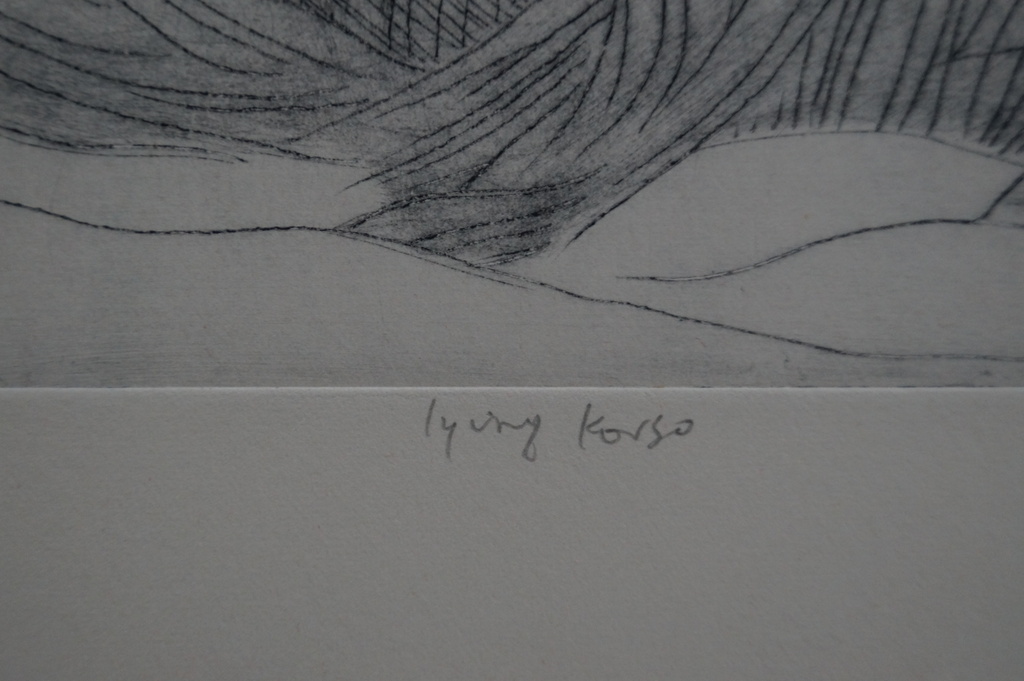 Mark Visione - gesigneerde ets - lying torso kopen? Bied vanaf 20!