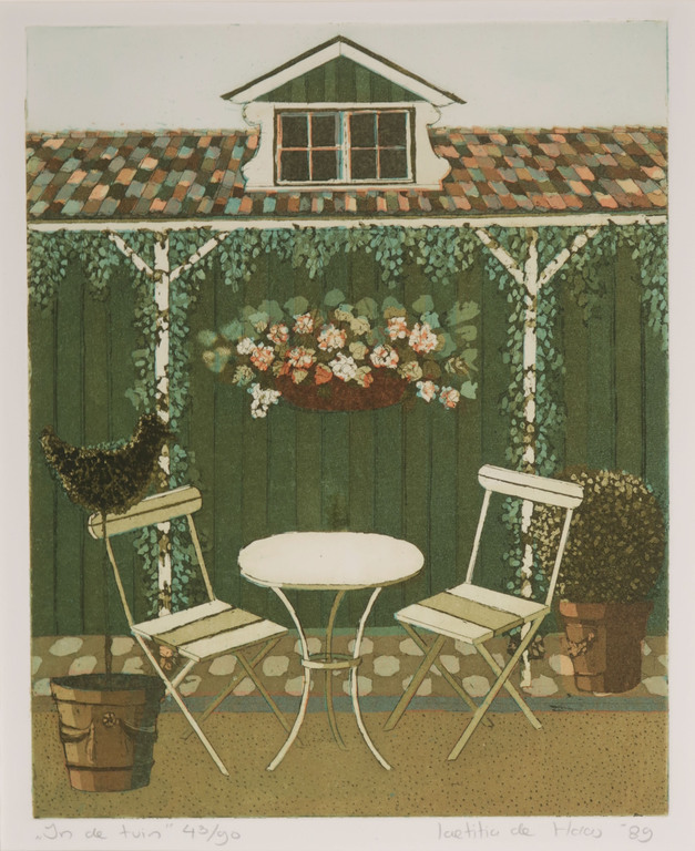 Laetitia de Haas: Aquatint, In de tuin kopen? Bied vanaf 20!