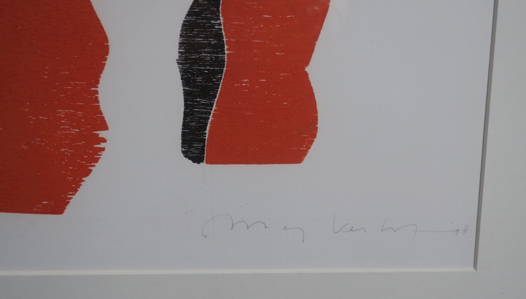 Marijke Verhoef: Houtsnede, Vuur 2 - Ingelijst (Groot) kopen? Bied vanaf 1!