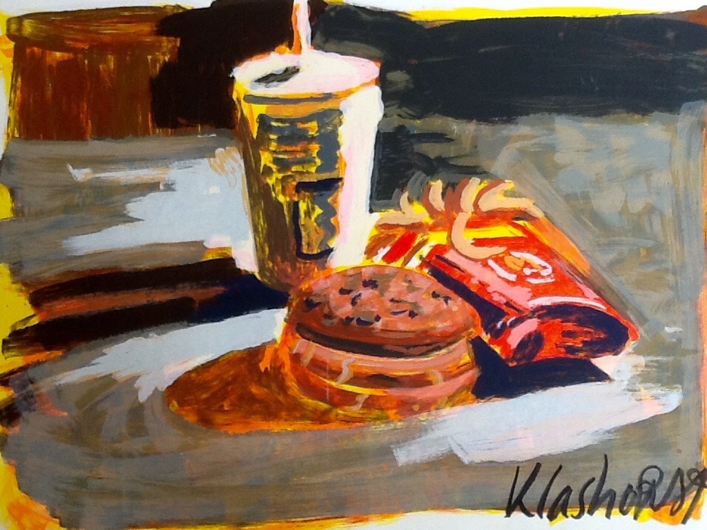 Peter Klashorst,zeefdruk,Big Mac,oplage 28/40AP kopen? Bied vanaf 45!