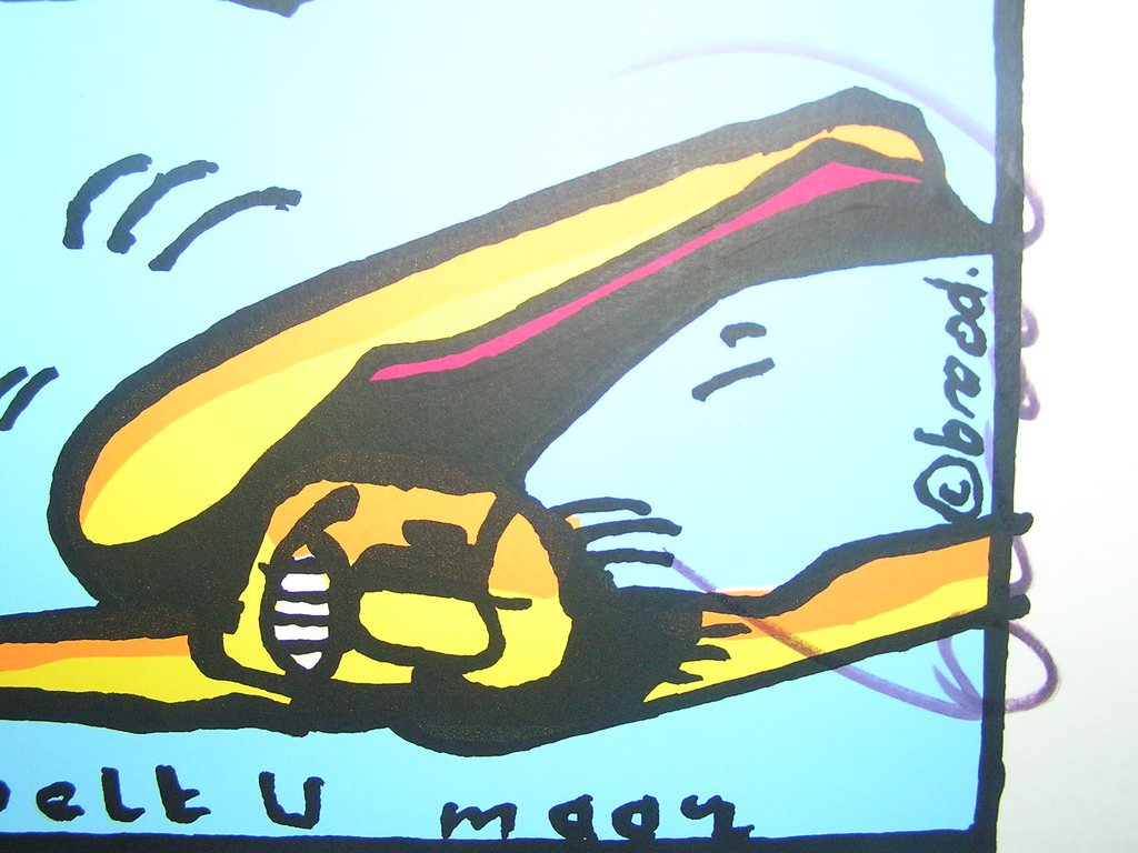 HERMAN BROOD, gelimiteerde en handgesigneerde zeefdruk 'Spoelt u maar'  kopen? Bied vanaf 80!