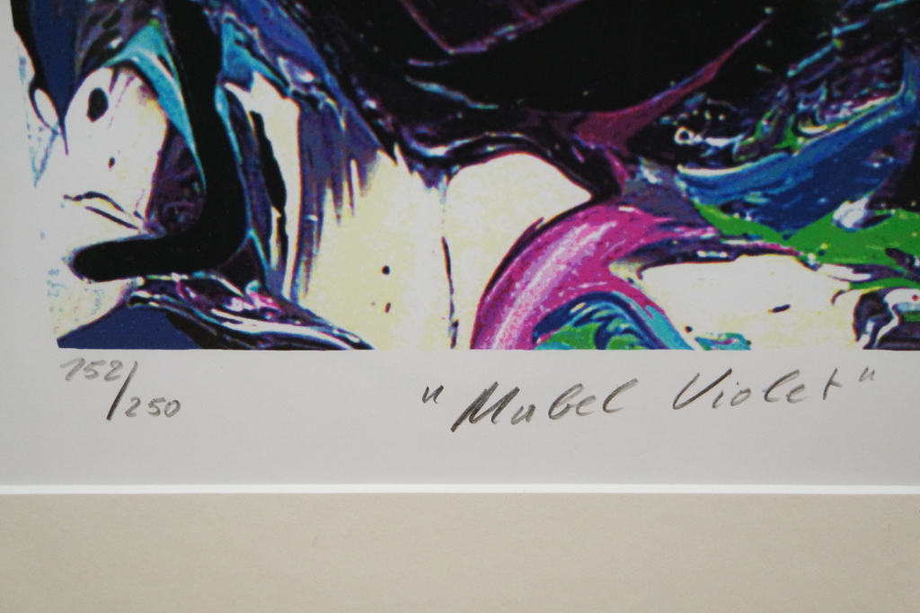 Johannes Adrianus Smit  (1945-2002) - zeefdruk handgesigneerd - "Mabel Violet" kopen? Bied vanaf 65!