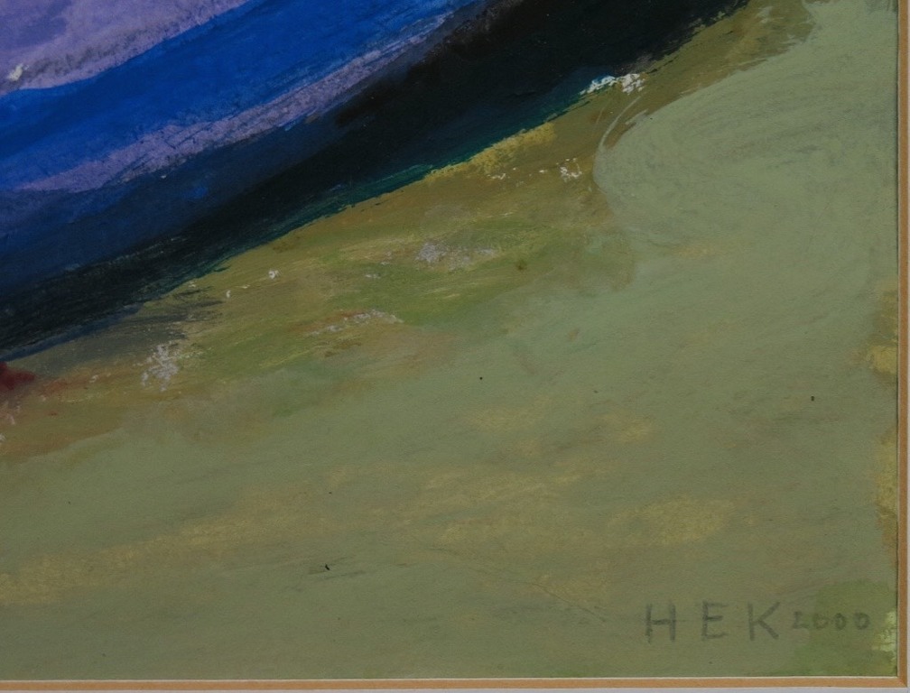 Hans Ebeling Koning: Gouache, Paarse courgettes  kopen? Bied vanaf 50!