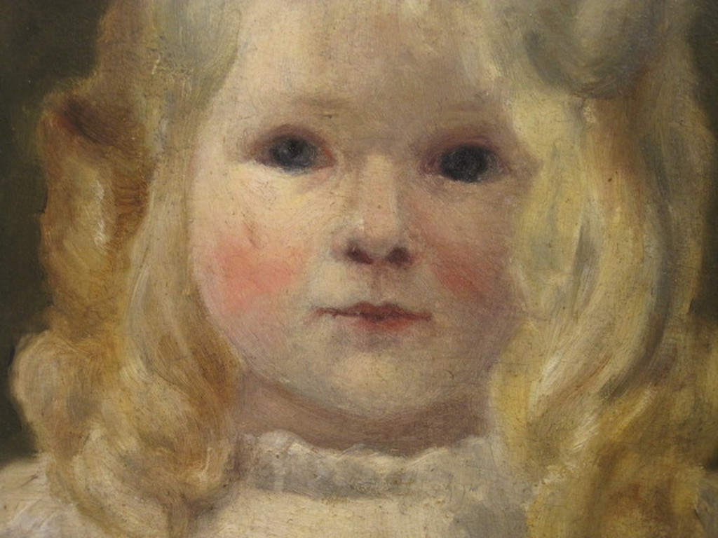 Val. Eechout Witte 1864-1949 olieverf "portret van jong meisje" gesigneerd  kopen? Bied vanaf 1!