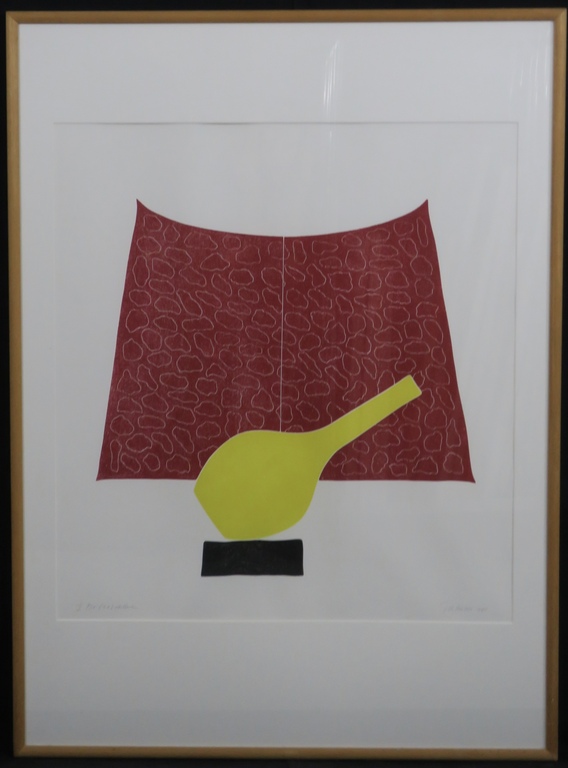 Tiddo Nieboer: Houtsnede, Stilleven -Ingelijst kopen? Bied vanaf 80!