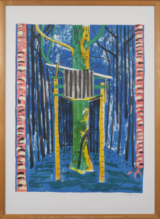 Dorian Hiethaar: Litho, Uitkijktoren - Ingelijst kopen? Bied vanaf 1!