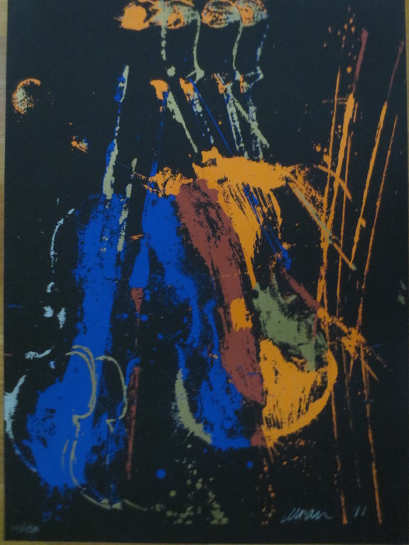 ARMAN - gesigneerde litho - les guitares  - 1978 verkocht voor € 180!