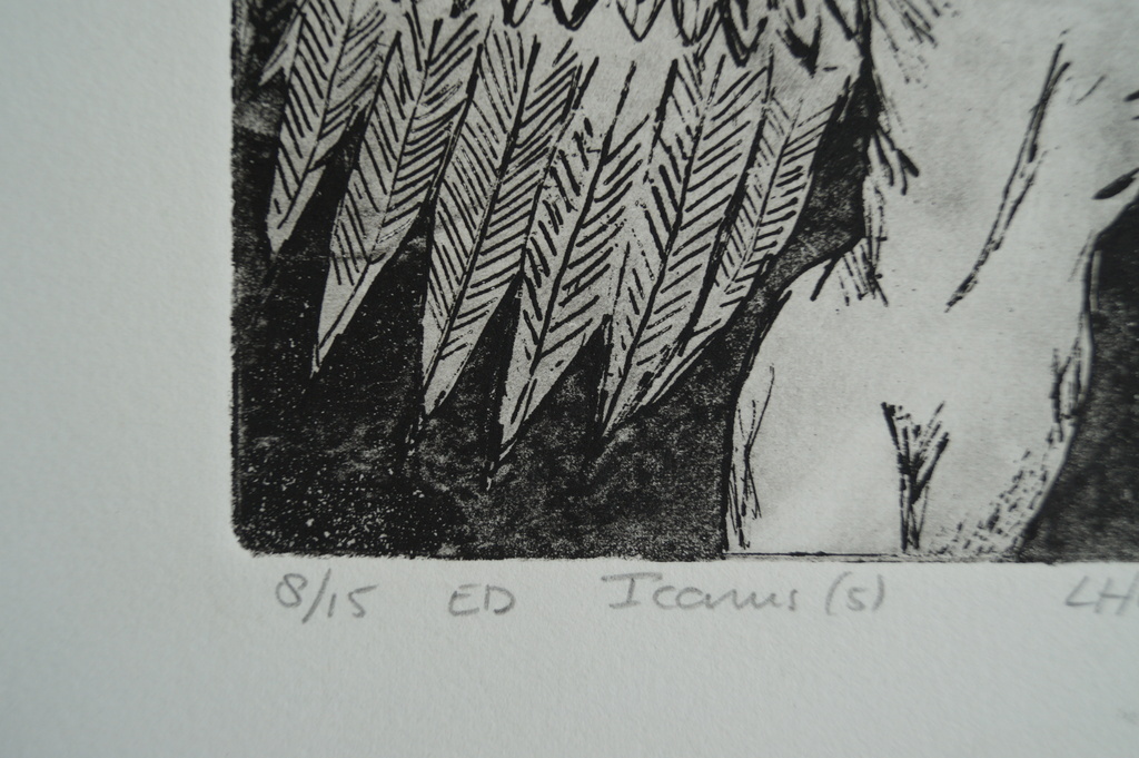 Loes Huis in 't Veld - ets - Icarus (5) - 15 ex. kopen? Bied vanaf 1!