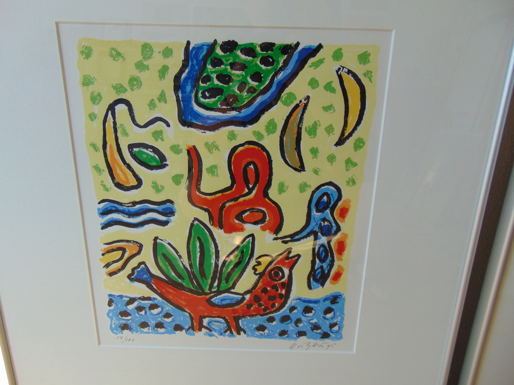 Keimpe Kootstra,  Kleurijke Zeefdruk, --Tuinen van Geluk -- 1 en 2 kopen? Bied vanaf 60!