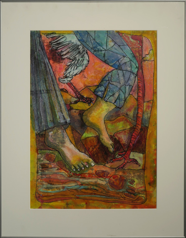 Franca Muller Jabusch: Gouache, Spooren - Ingelijst kopen? Bied vanaf 30!