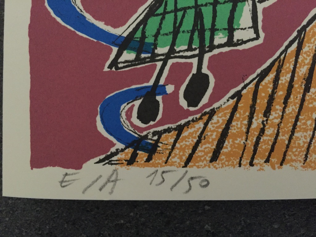 Corneille  EA zeefdruk / Litho Kerst kaart 1993 kopen? Bied vanaf 1!