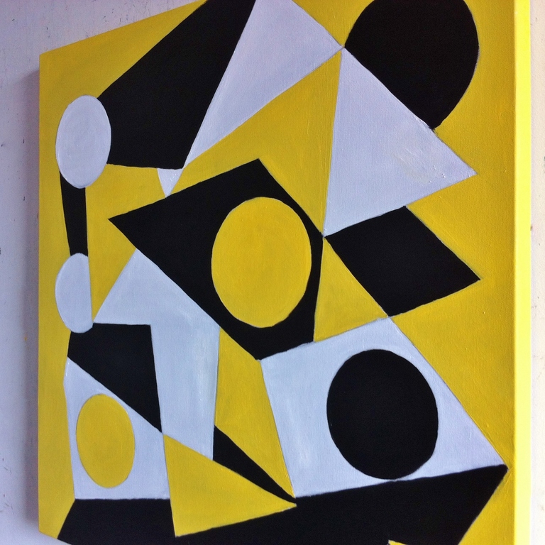 "The Yellow Sixtees..." John Foppen - Olieverf op 3D canvas - gesigneerd - unica kopen? Bied vanaf 149!