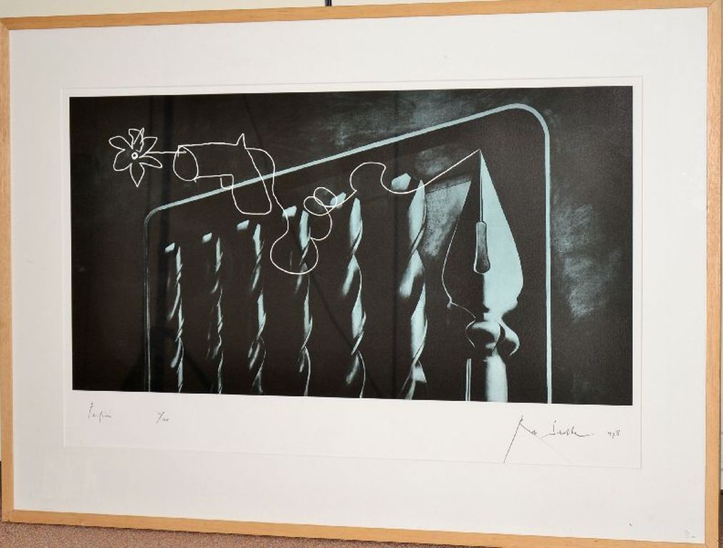 Rob Scholte: Zeefdruk. Pacifisme. Ingelijst. (Groot formaat) kopen? Bied vanaf 200!