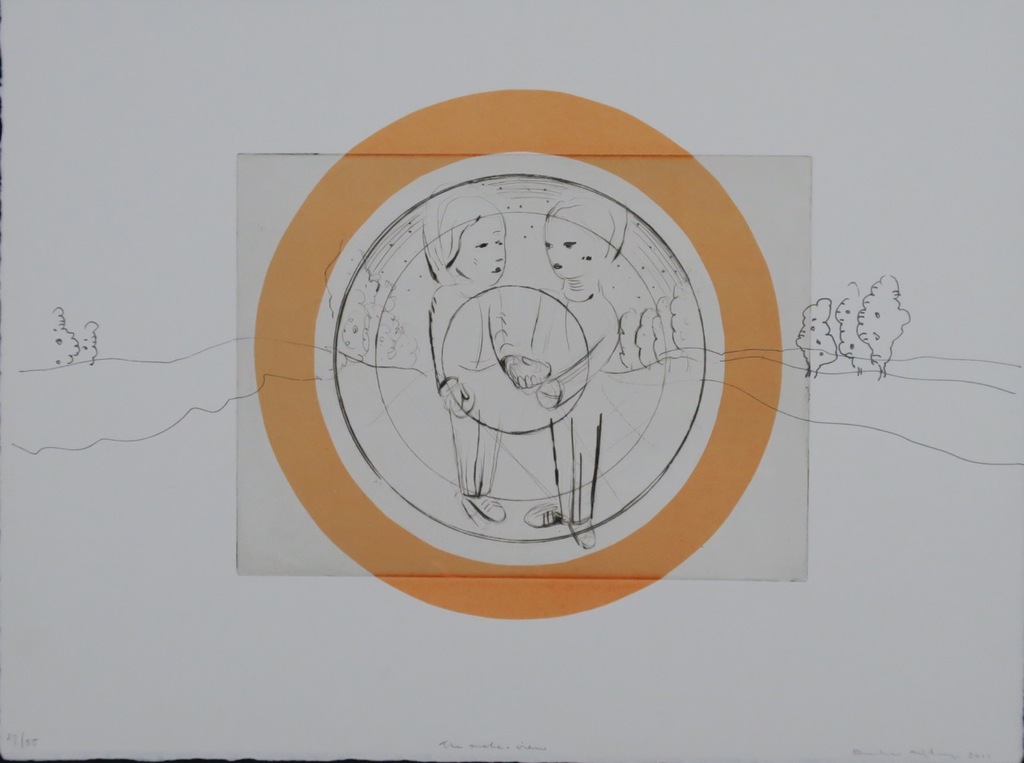 Rinke Nijburg: Ets en litho, Snake's view kopen? Bied vanaf 1!