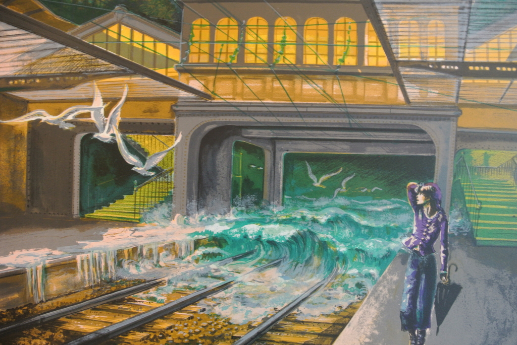 NOËL DUMOLARD. Kleurenlitho -Een Surrealistische Droom-. kopen? Bied vanaf 59!