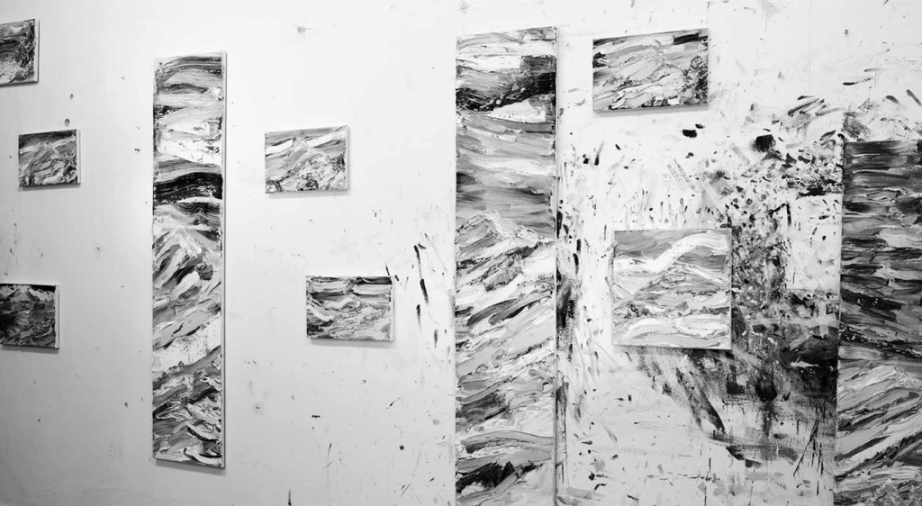 Hjalmar Riemersma - Elsighorn Vertikal, olieverf op doek (tweeluik, zeer groot) kopen? Bied vanaf 950!