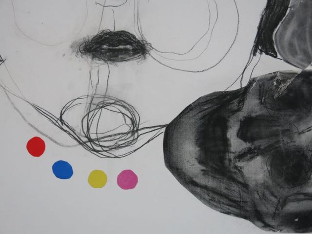 Marc Volger: Potlood en collage, Ketting (groot) kopen? Bied vanaf 80!