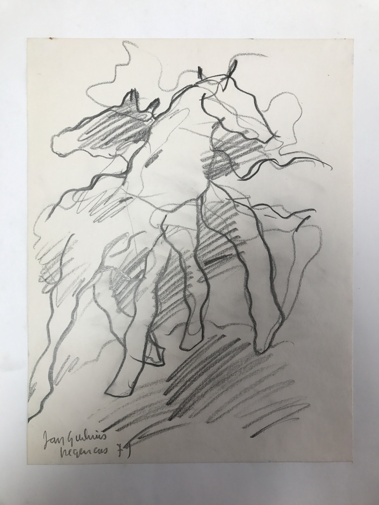 Jan Sierhuis  Prachtige tekening 1979-gesigneerd kopen? Bied vanaf 1!