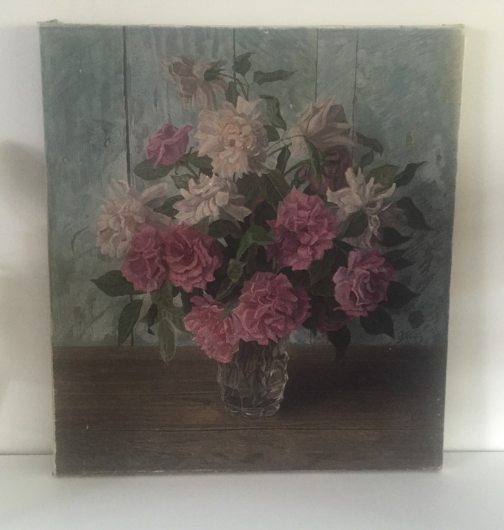 Jakob Nieweg - olieverf op doek - Vaas met bloemen kopen? Bied vanaf 1000!