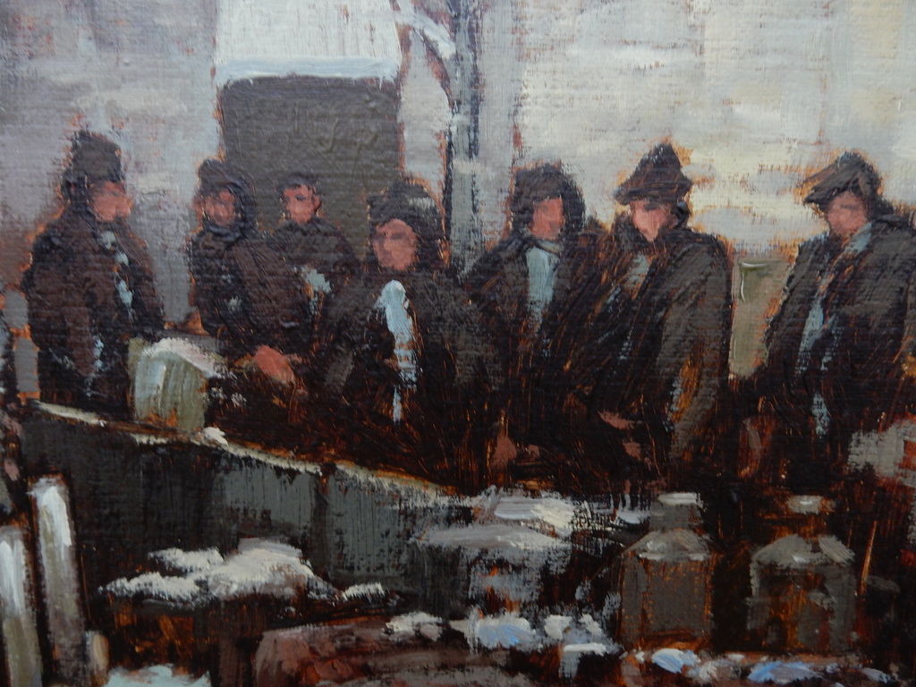 onbekende kunstschilder, impressionistisch ,groot werk, 88x108 kopen? Bied vanaf 150!