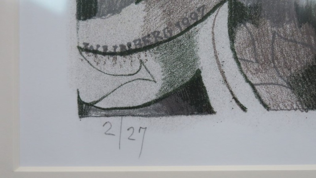 Nicolaas Wijnberg: Litho, Le chapeau de Cezanne - Ingelijst kopen? Bied vanaf 80!