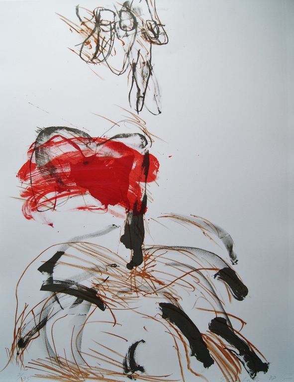 Ger Latatser kleuren litho 'De aanwijzing' - 1988 - oplage 35 ex. verkocht voor € 100!