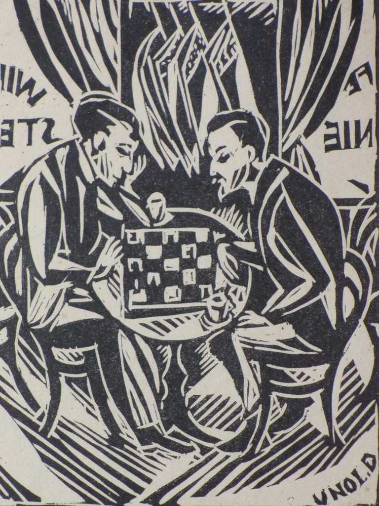 Max Unold, Schaakspelers, Houtsnede kopen? Bied vanaf 30!