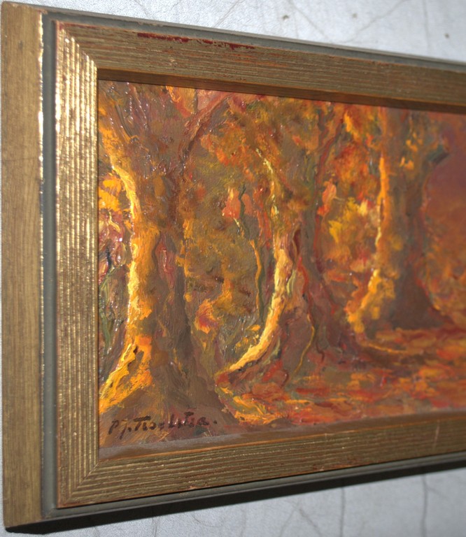 Bospad - olieverf op paneel uit 1973 kopen? Bied vanaf 75!