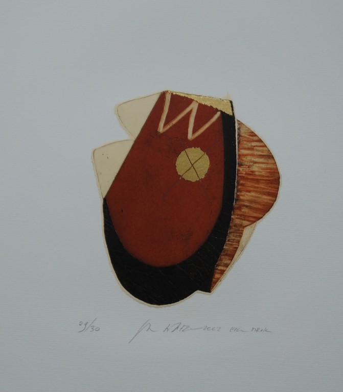 Jan Naezer - gesigneerde ets collage - 2002 kopen? Bied vanaf 20!