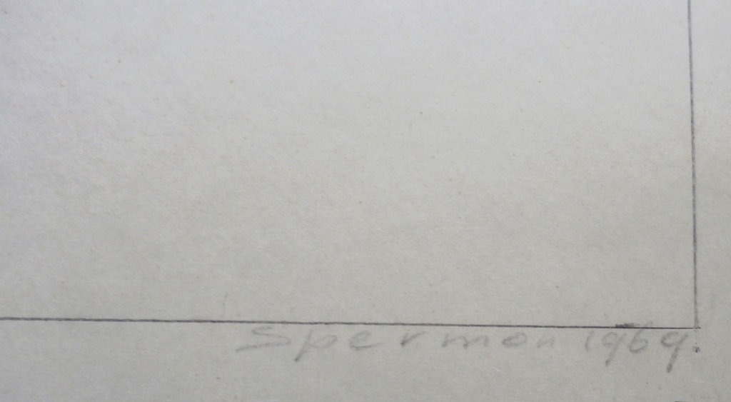 Kees Spermon - Kees Spermon - 3 tekeningen - 1969 kopen? Bied vanaf 45!